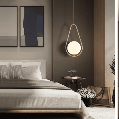 Lustra Design Modern, Glob Mat Alb E27 maxim 60W